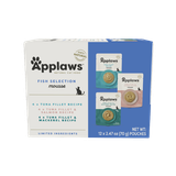 Applaws Fish Mousse Selection Natural Wet Cat Food Variety Pack 2.47 oz/Case of 12