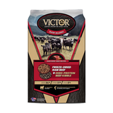 Victor Pet Food Raw Blend Ranchers' Freeze-Dried Beef Recipe + High-Protein Beef Kibble Dog Food 4 lb