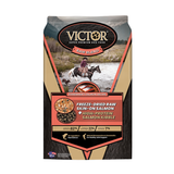 Victor Pet Food Raw Blend Fishermen's Freeze-Dried Skin-On Salmon Recipe + High-Protein Salmon Kibble Dog Food 4 lb