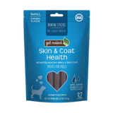 Get Naked Skin & Coat Health Grain-Free Dental Stick Dog Treats 6.2 oz