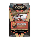 Victor Pet Food Raw Blend Fishermen's Freeze-Dried Skin-On Salmon Recipe + High-Protein Salmon Kibble Dog Food