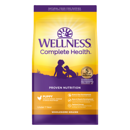 Wellness Complete Health Puppy Deboned Chicken, Oatmeal, & Salmon Meal Recipe Dry Dog Food