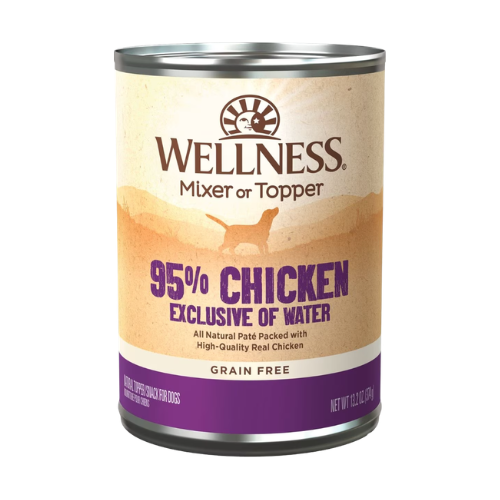 Wellness Ninety-Five Percent Chicken Grain-Free Canned Dog Food Topper