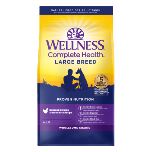 Wellness Complete Health Large Breed Adult Deboned Chicken & Brown Rice Recipe Dry Dog Food 30 lb