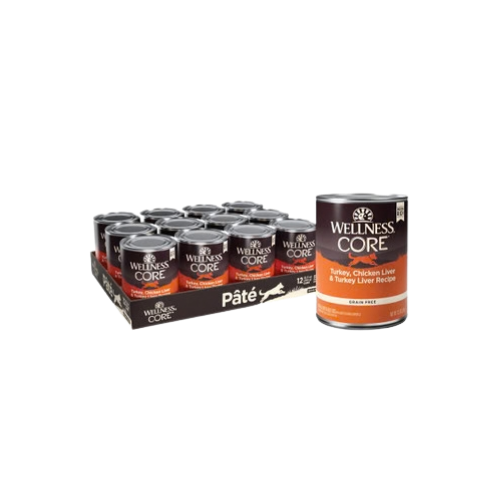 Wellness Core Turkey, Chicken Liver, & Turkey Liver Formula Grain-Free Canned Dog Food