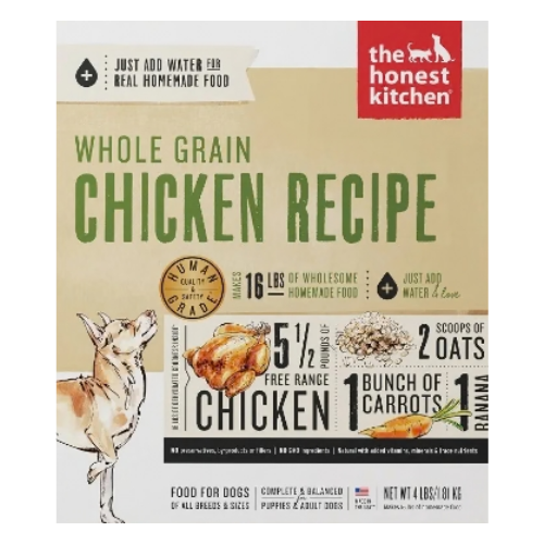 The Honest Kitchen Human-Grade Chicken Dehydrated Whole Grain Dog Food