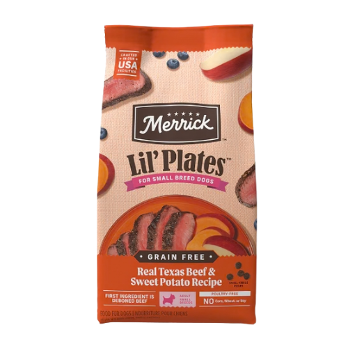Merrick Lil' Plates Small Breed Adult Grain-Free Real Texas Beef & Sweet Potato Recipe Dry Dog Food
