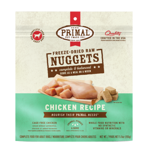 Primal Chicken Formula Nuggets Grain-Free Freeze-Dried Dog Food