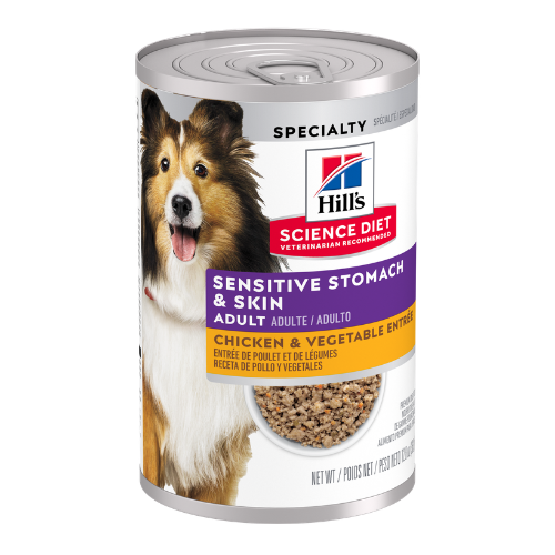 Hill's Science Diet Adult Sensitive Stomach & Skin Chicken & Vegetable Entree Canned Dog Food