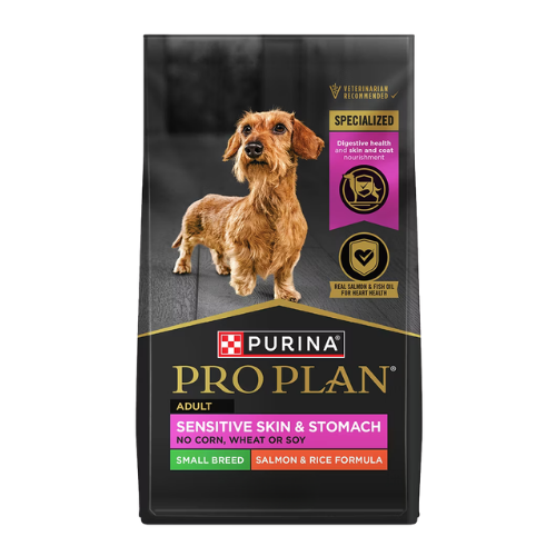 Purina Pro Plan Adult Small Breed Sensitive Skin & Stomach Salmon & Rice Formula Dry Dog Food 4 lb