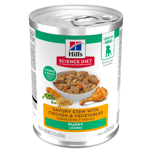 Hill's Science Diet Puppy Savory Stew With Chicken & Vegetables Canned Dog Food