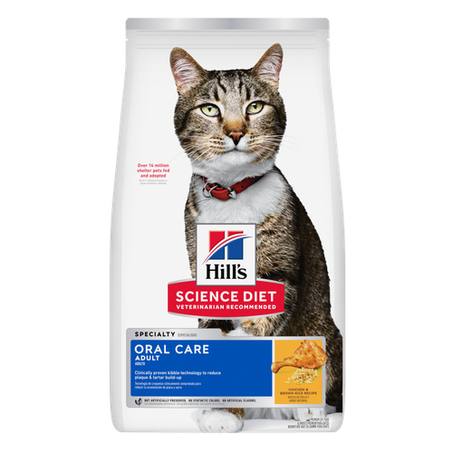 Hill's Science Diet Oral Care Adult Chicken Recipe Dry Cat Food 3.5 lb