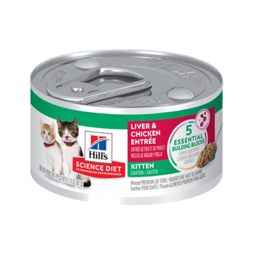 Hill's Science Diet Kitten Liver & Chicken Entree Canned Cat Food