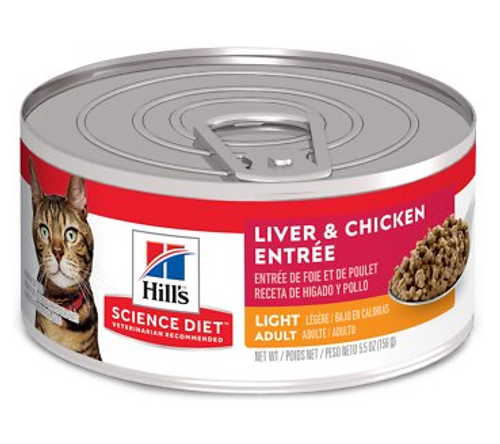 Hill's Science Diet Adult 1-6 Light Liver & Chicken Entree Canned Cat Food