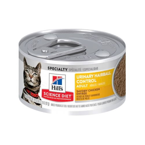 Hill's Science Diet Adult Urinary Hairball Control Savory Chicken Entree Canned Cat