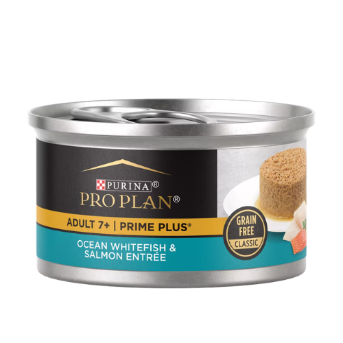Purina Pro Plan Prime Plus Senior Adult 7+ Ocean Whitefish & Salmon Entrée Classic Grain-Free Wet Cat Food