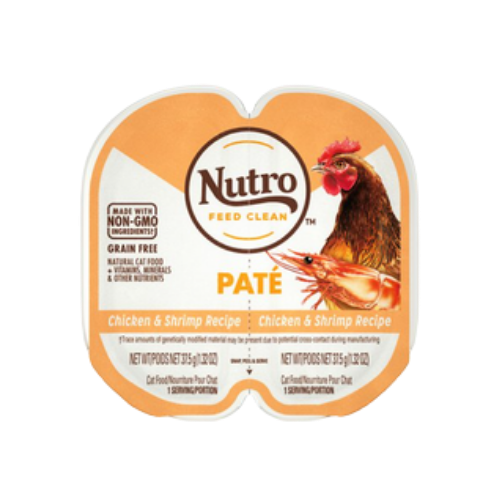 Nutro Perfect Portions Real Chicken & Shrimp Pate Grain-Free Wet Cat Food