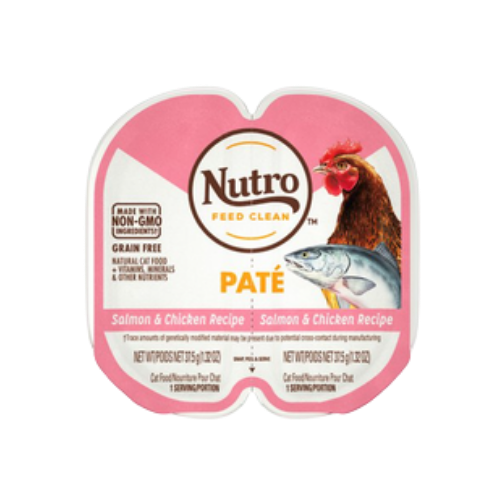 Nutro Perfect Portions Real Salmon & Chicken Pate Grain-Free Wet Cat Food