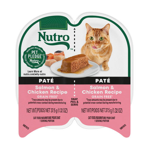 Nutro Perfect Portions Real Salmon & Chicken Pate Grain-Free Wet Cat Food