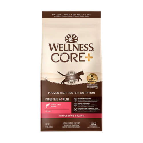 Wellness Core Digestive Health Wholesome Grains Salmon & Rice Recipe Dry Cat Food