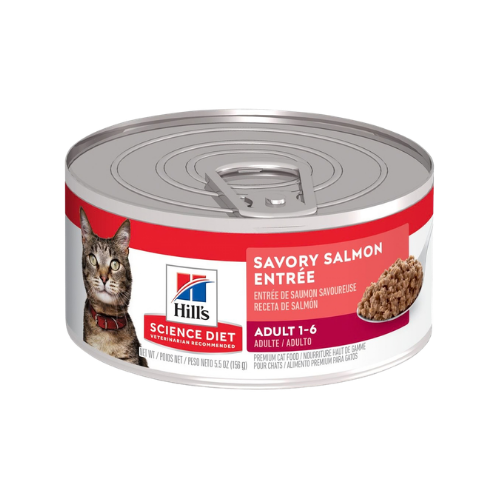 Hill's Science Diet Adult 1-6 Savory Salmon Entree Canned Cat Food