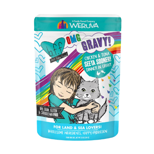 Weruva B.F.F. Oh My Gravy Seeya Sooner Tuna & Chicken Dinner In Gravy Grain-Free Wet Cat Food