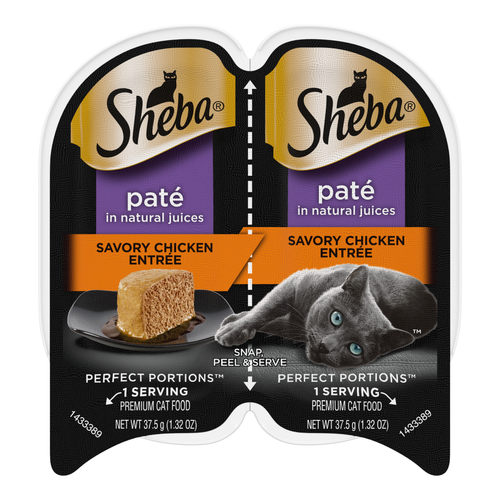 Sheba Perfect Portions Savory Chicken Pate In Natural Juices Entree Wet Cat Food