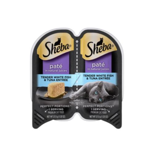 Sheba Perfect Portions Savory Whitefish & Tuna Pate In Natural Juices Entree Wet Cat Food