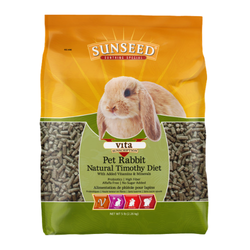 Sunseed Vita Natural Timothy Diet for Adult Rabbits 5 lb