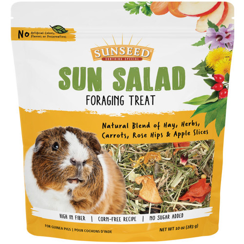 Sunseed Sun Salad Natural Foraging Treat for Guinea Pigs 10 oz