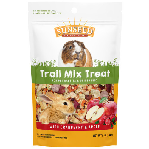 Sunseed Trail Mix Treat with Cranberry & Apple for Rabbits & Guinea Pigs 5 oz