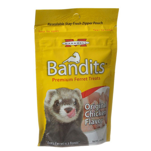 Marshall Bandits Premium Ferret Chicken Flavor Treats 3 oz