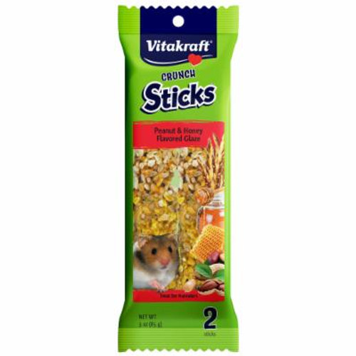 Vitakraft Crunch Sticks With Honey & Peanut Flavor Hamster Treats 3 oz