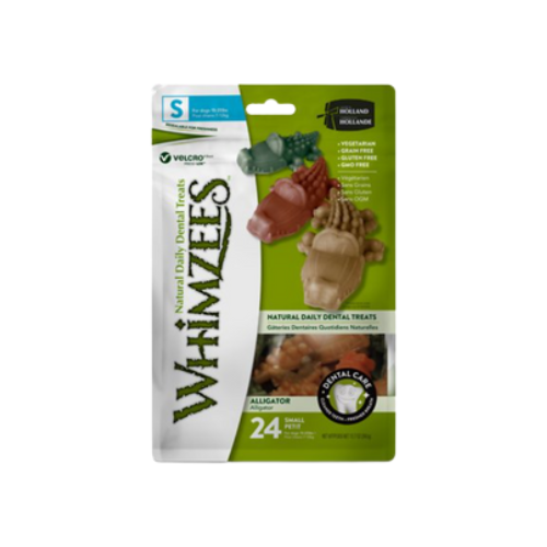 Whimzees Alligator Small Dental Dog Treats