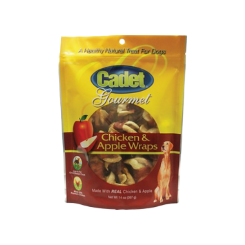 Cadet Premium Gourmet Chicken & Apple Wraps Dog Treats 14 oz