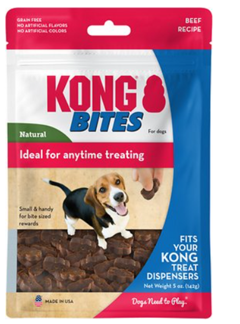 Kong Bites Beef Recipe Any Time Dog Treats 5 oz