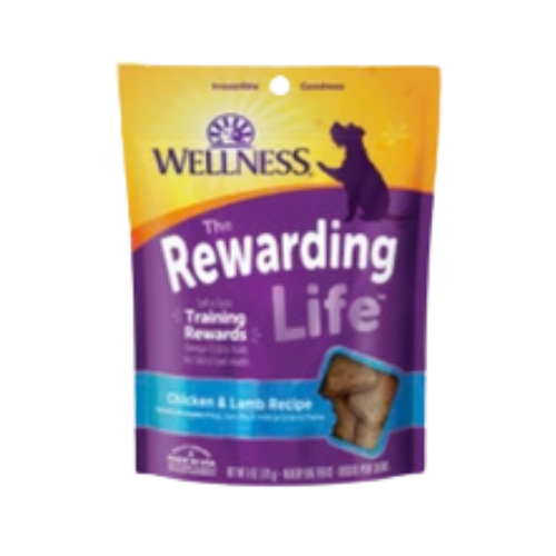 Wellness Rewarding Life Chicken & Lamb Recipe Dog Training Treats 6 oz