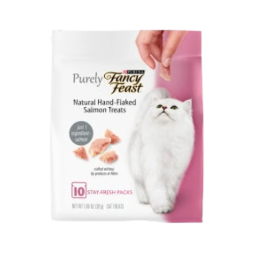 Fancy Feast Purely Natural Hand-Flaked Salmon Cat Treats 1.06oz