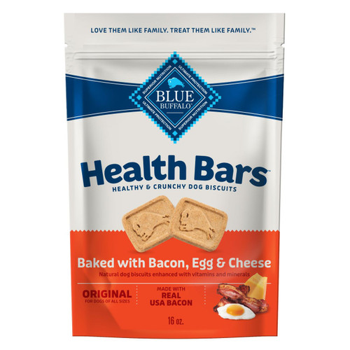 Blue Buffalo Health Bars With Bacon, Egg & Cheese For Dogs 16 oz Blue Buffalo Health Bars With Bacon, Egg & Cheese For Dogs 16 oz