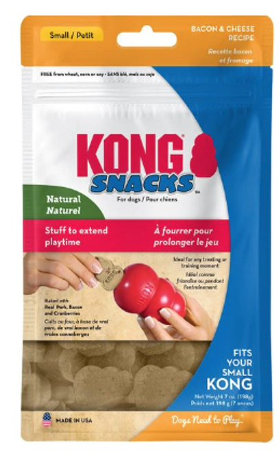 Kong Snacks Small Bacon & Cheese Dry Dog Treats 7 oz