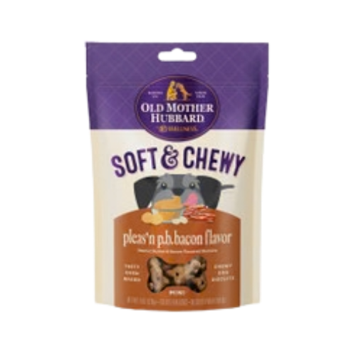 Old Mother Hubbard Mini Soft & Tasty Peanut Butter & Bacon Dog Biscuits 8 oz