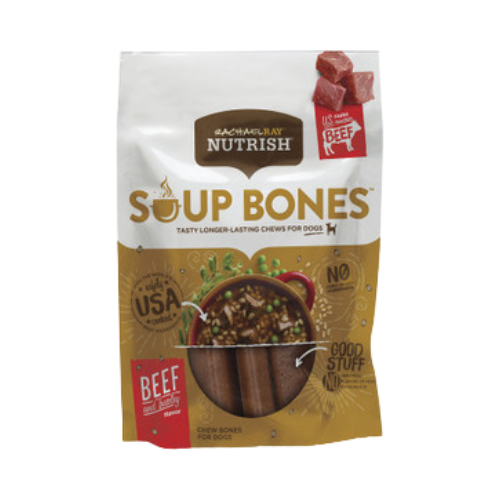 Rachael Ray Nutrish Soup Bones Beef And Barley Flavor Chews Dog Treats 12.6 oz