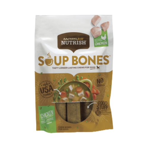 Rachael Ray Nutrish Soup Bones Chicken And Veggies Flavor Chews Dog Treats 12.6 oz