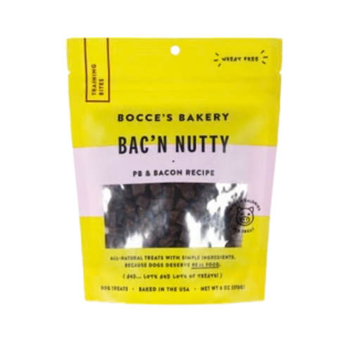 Bocce Bakery Bac'N Nutty Peanut Butter & Bacon Training Bites 6 oz