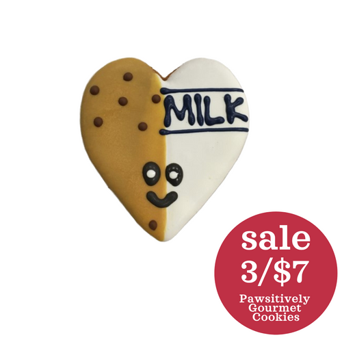 Pawsitively Gourmet Milk and Cookie Dog Cookie 