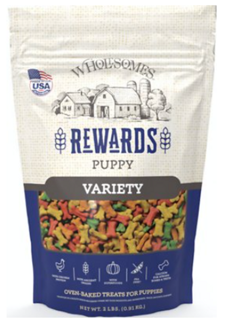 Wholesomes Rewards Puppy Variety Biscuits 2 lb
