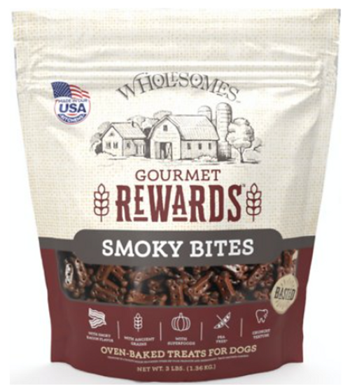 Wholesomes Rewards Smokey Bites Biscuits 3 lb