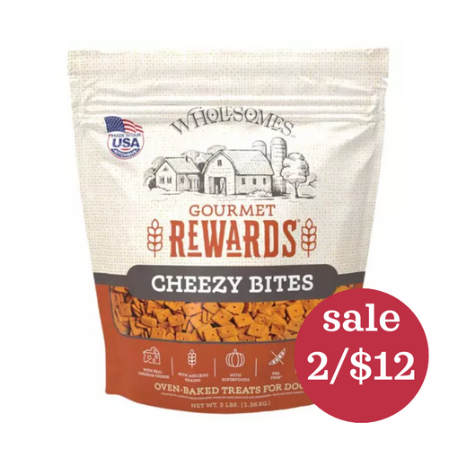 Wholesomes Rewards Cheezy Bites Biscuits 3 lb