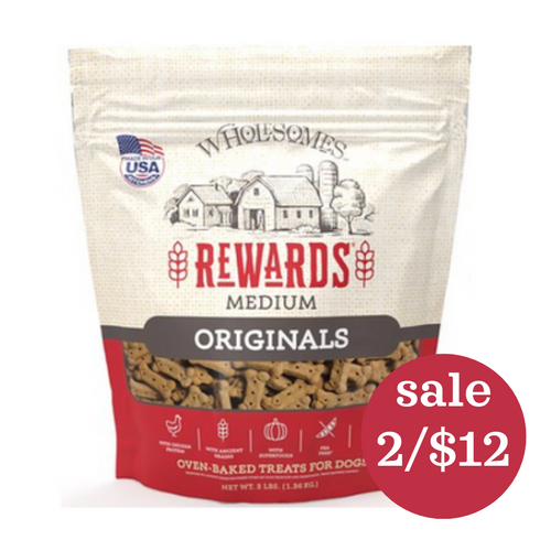 Wholesomes Rewards Medium Original Biscuits 3 lb