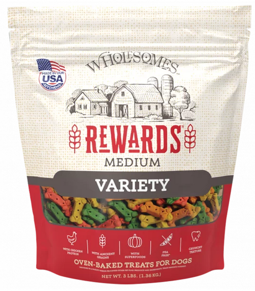 Wholesomes Rewards Medium Variety Biscuits 3 lb